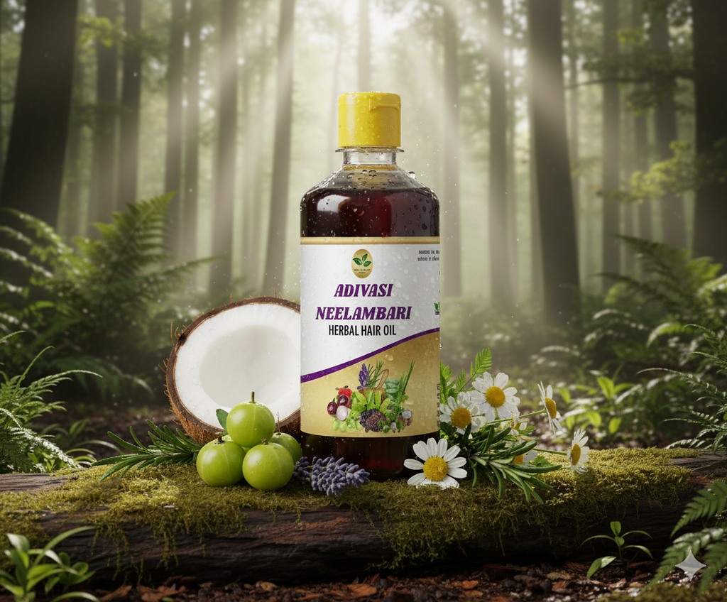 Adivasi Neelambari Herbal Hair Oil 🌿