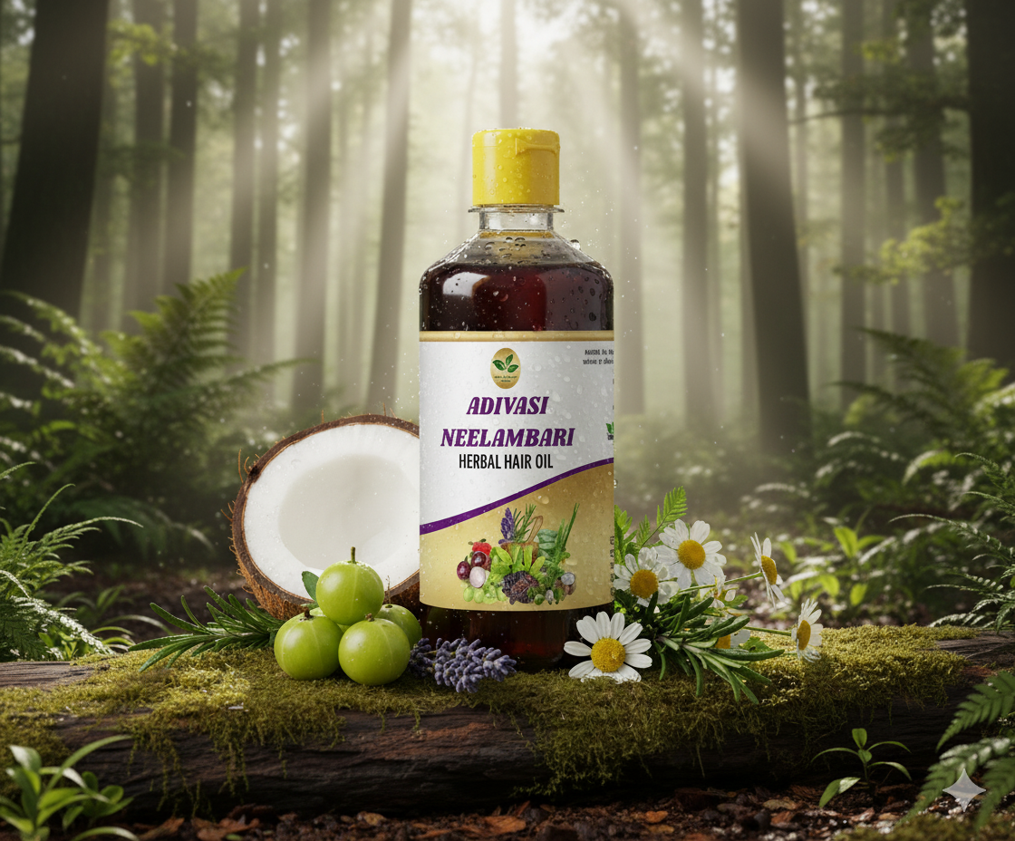 Adivasi Neelambari Herbal Hair Oil 🌿