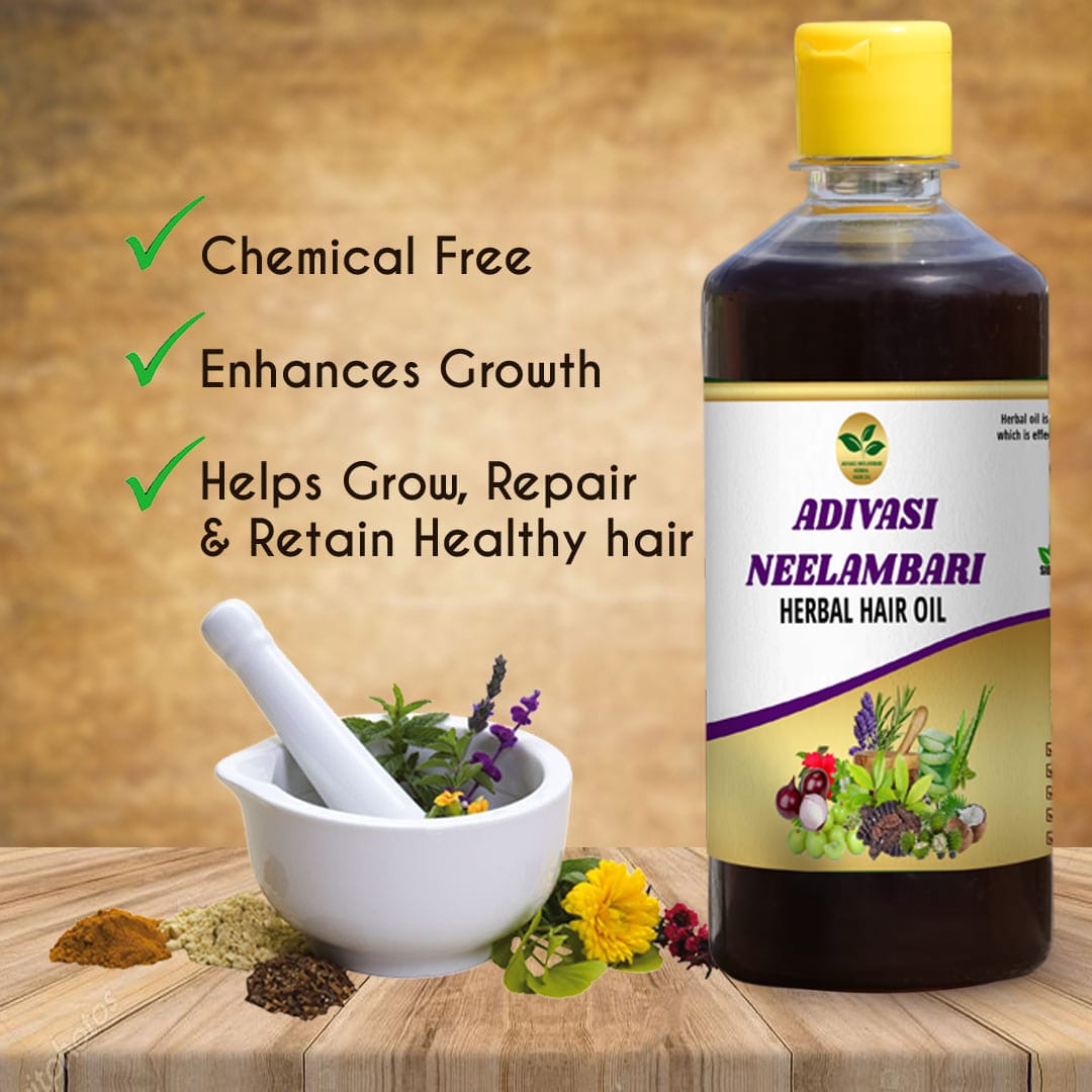 Adivasi Neelambari Herbal Hair Oil 🌿