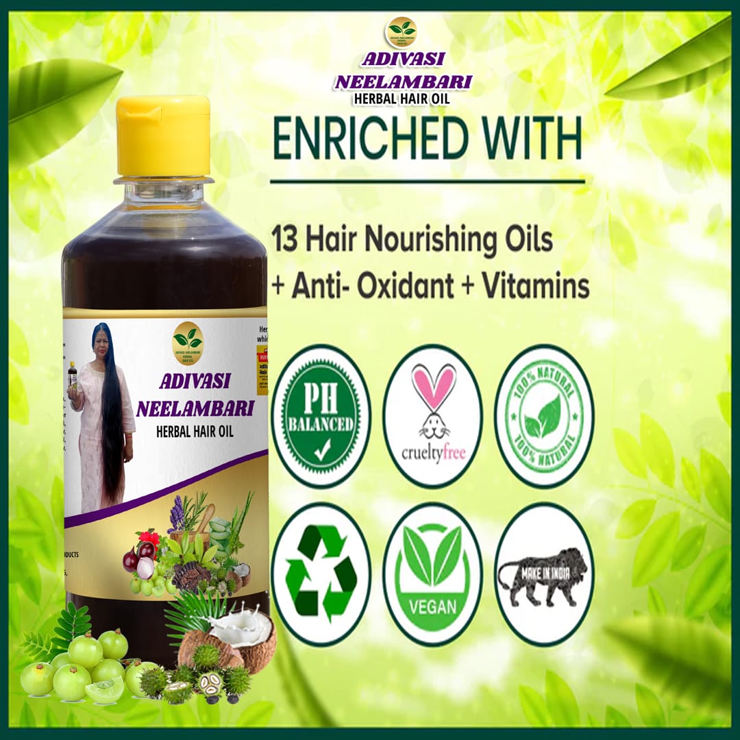 Adivasi Neelambari Herbal Hair Oil 🌿