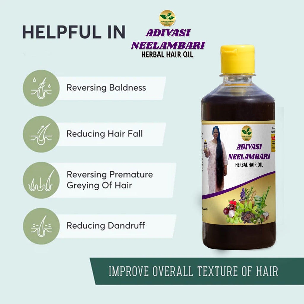 Adivasi Neelambari Herbal Hair Oil 🌿